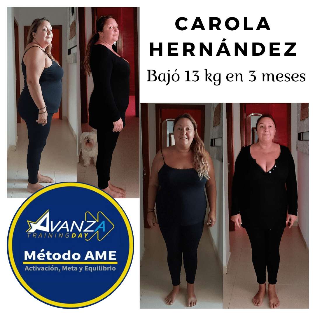 Carola-Hernandez-Antes-Y-Despues-Bajar-Peso-Metodo-Ame-Avanzatraining-Day