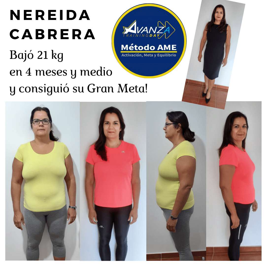 Nereida-Cabrera-Antes-Y-Despues-Bajar-Peso-Metodo-Ame-Avanzatraining-Day